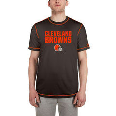 Cleveland Browns New Era Third Down Puff Print T-Shirt - Brown on sale
