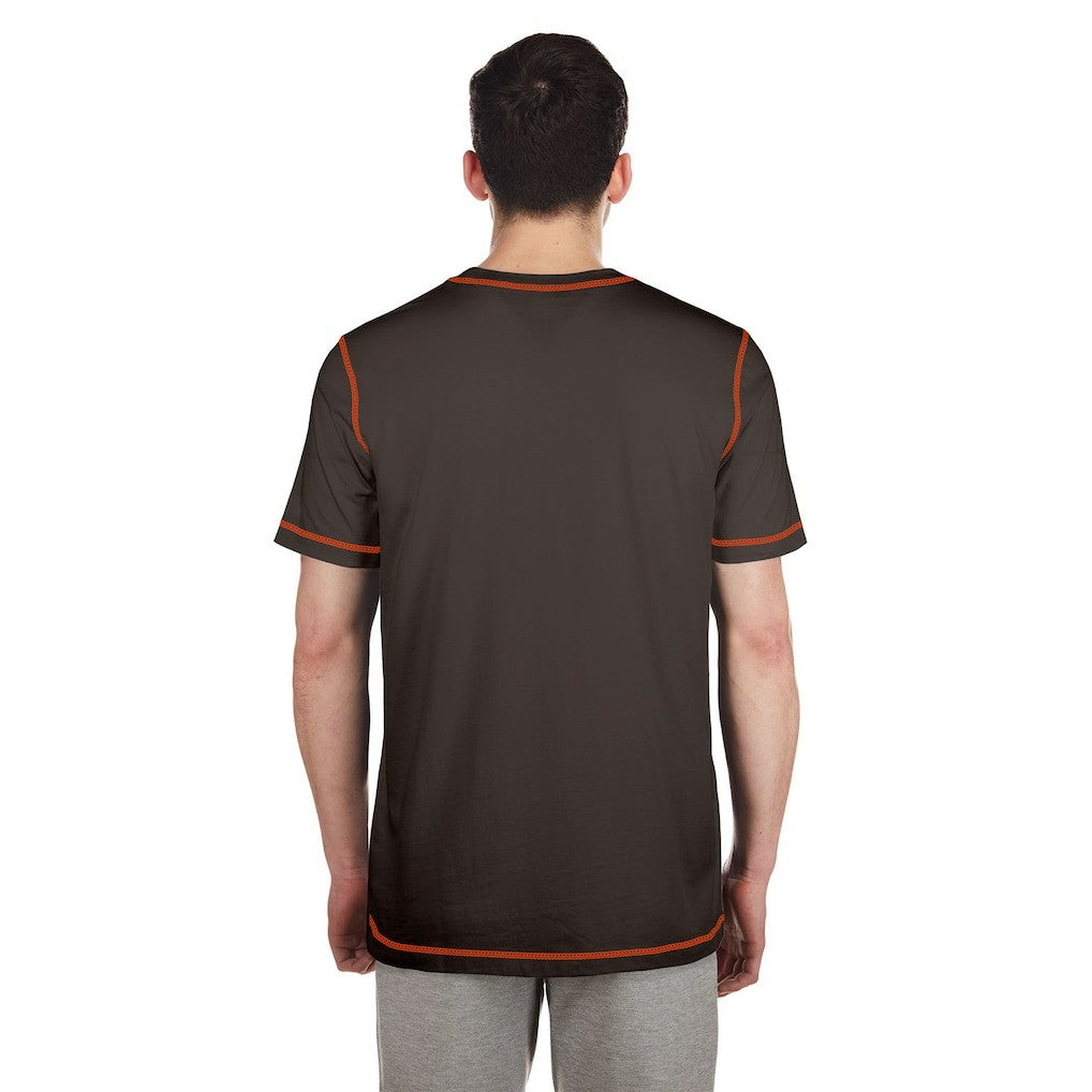 Cleveland Browns New Era Third Down Puff Print T-Shirt - Brown on sale