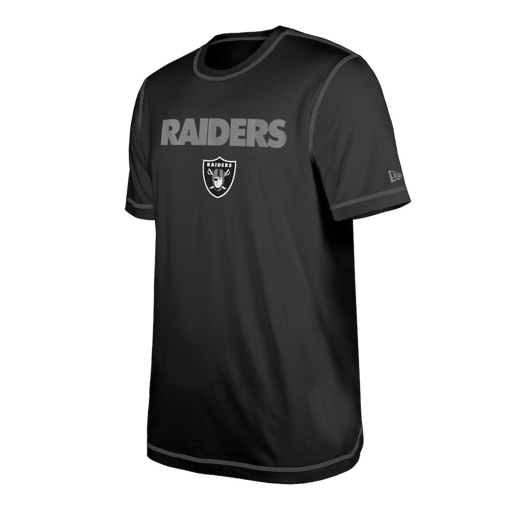 Las Vegas Raiders New Era Third Down Puff Print T-Shirt - Black cheap