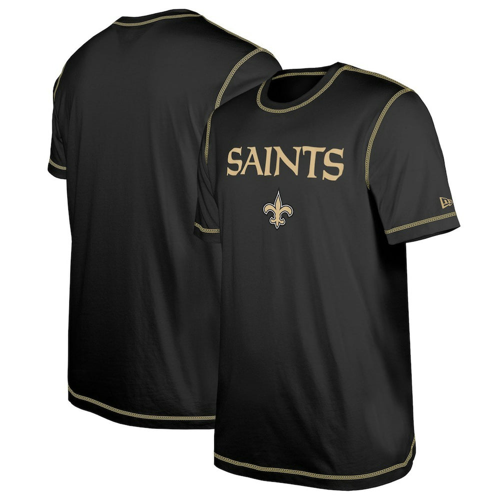 New Orleans Saints New Era Third Down Puff Print T-Shirt - Black online