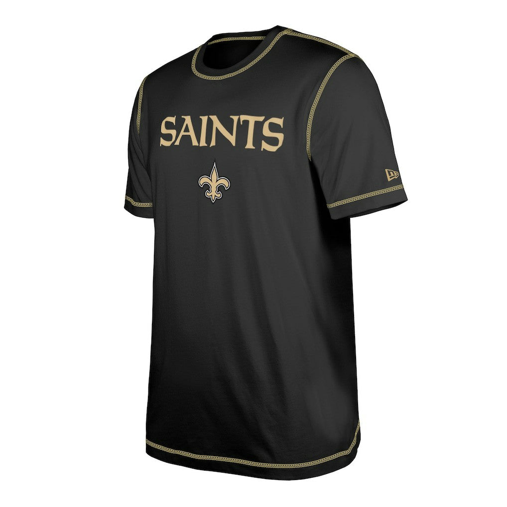 New Orleans Saints New Era Third Down Puff Print T-Shirt - Black online