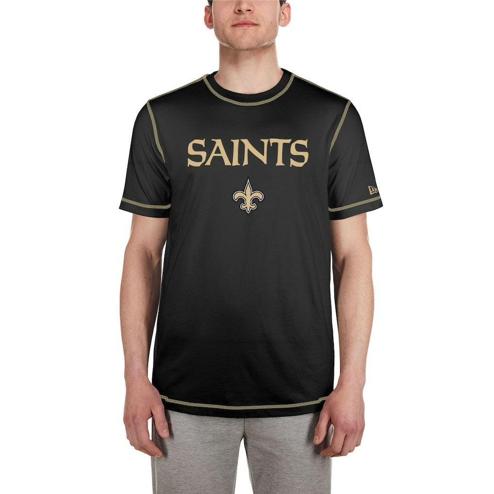 New Orleans Saints New Era Third Down Puff Print T-Shirt - Black online