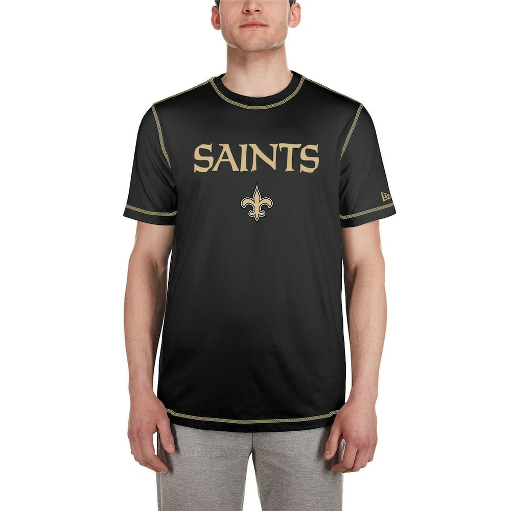 New Orleans Saints New Era Third Down Puff Print T-Shirt - Black online