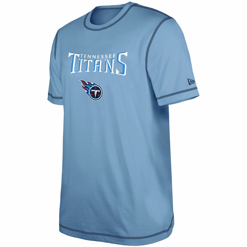 Tennessee Titans New Era Third Down Puff Print T-Shirt - Light Blue cheap