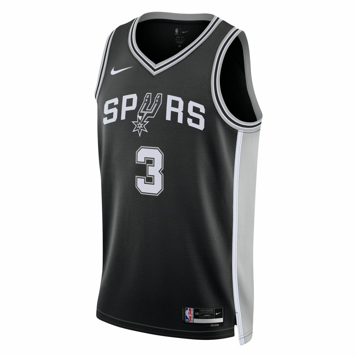 Keldon Johnson San Antonio Spurs Unisex Swingman Jersey - Icon Edition - Black discount