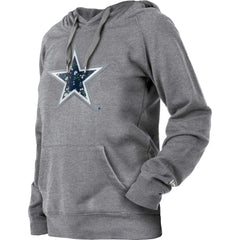 Dallas Cowboys New Era Women's Floral Raglan Pullover Hoodie - Gray sale