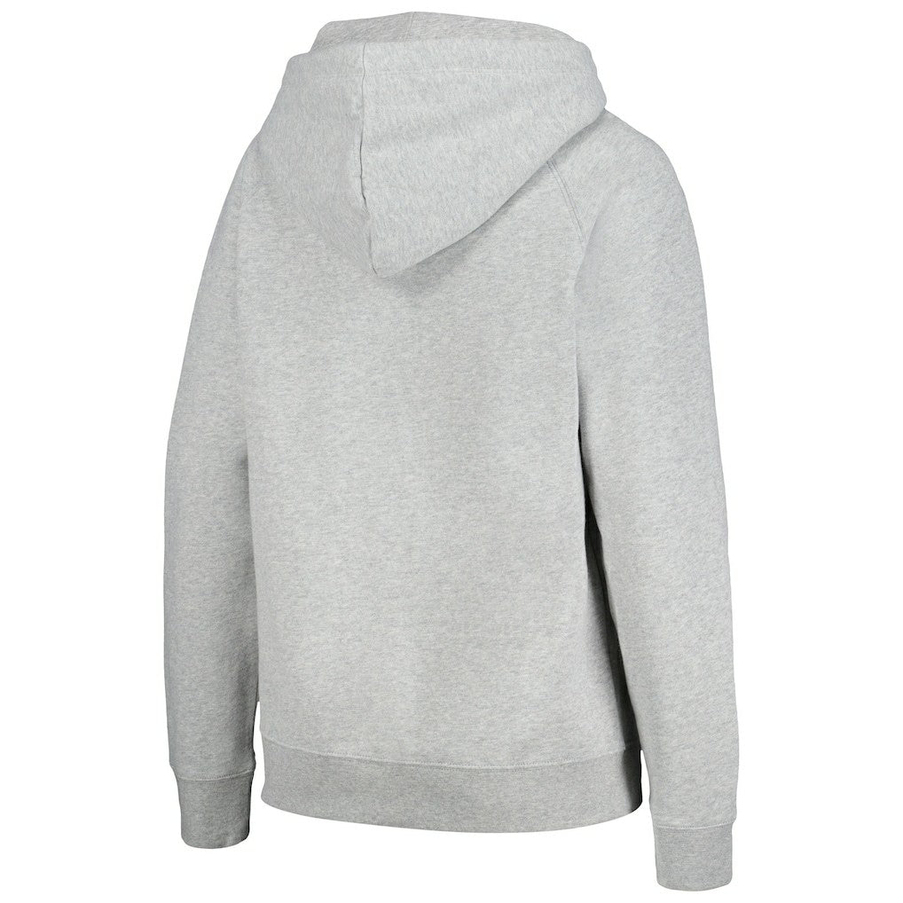 Denver Broncos New Era Women's Floral Raglan Pullover Hoodie - Gray for sale