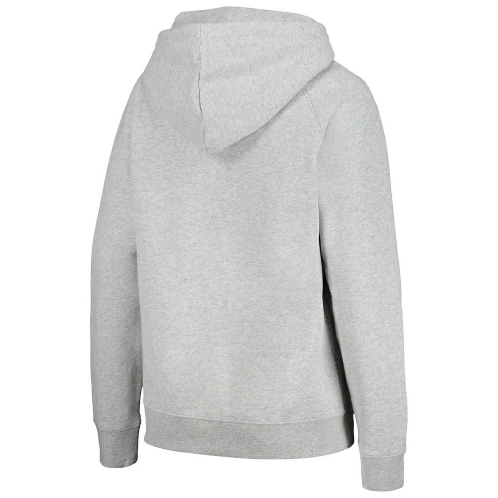 Denver Broncos New Era Women's Floral Raglan Pullover Hoodie - Gray for sale