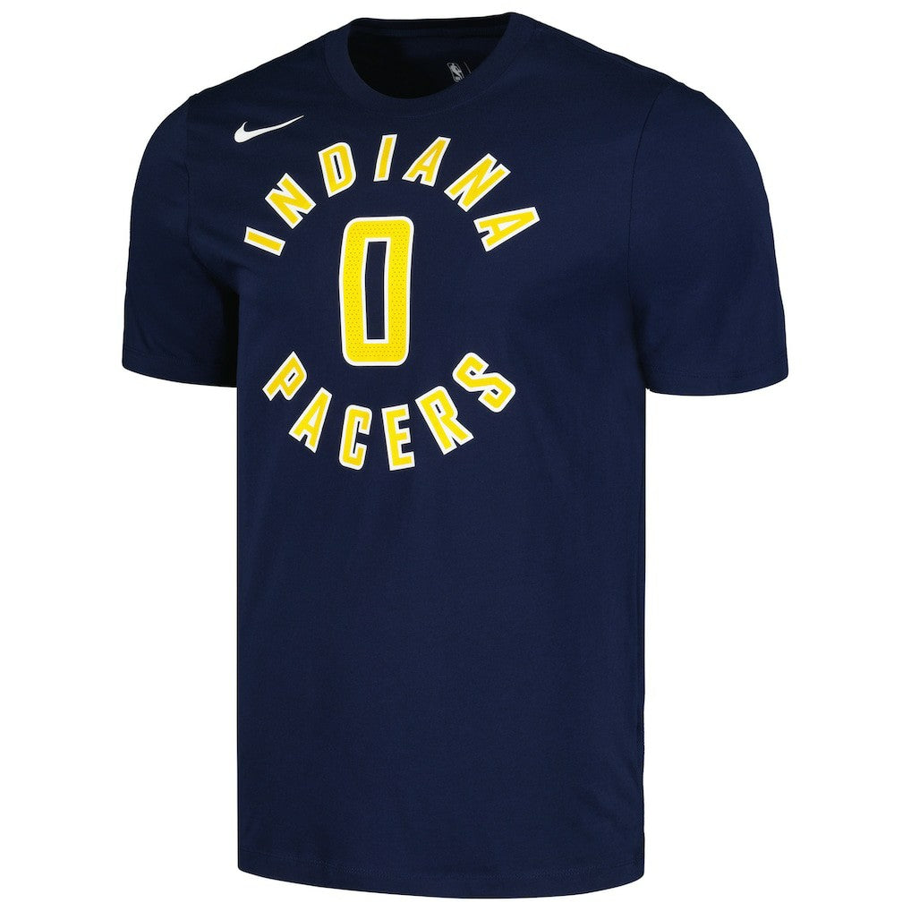 Tyrese Haliburton Indiana Pacers Icon 2022/23 Name & Number T-Shirt - Navy discount