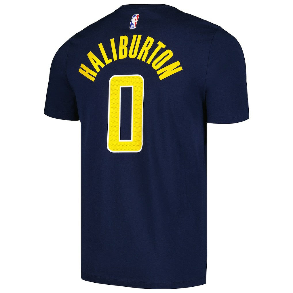 Tyrese Haliburton Indiana Pacers Icon 2022/23 Name & Number T-Shirt - Navy discount