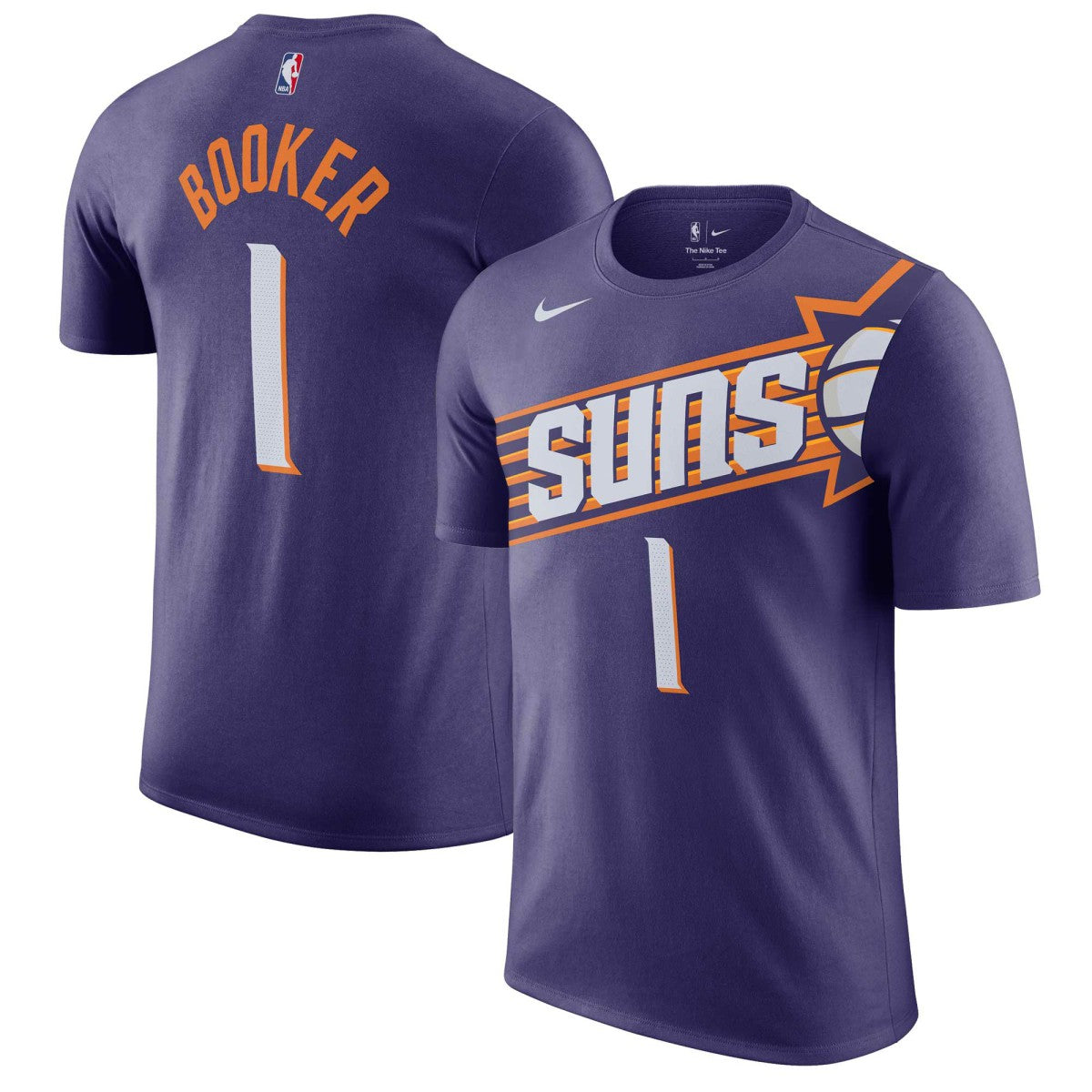 Devin Booker Phoenix Suns Icon 2022/23 Name & Number T-Shirt - Purple for sale