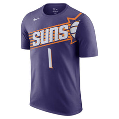 Devin Booker Phoenix Suns Icon 2022/23 Name & Number T-Shirt - Purple for sale