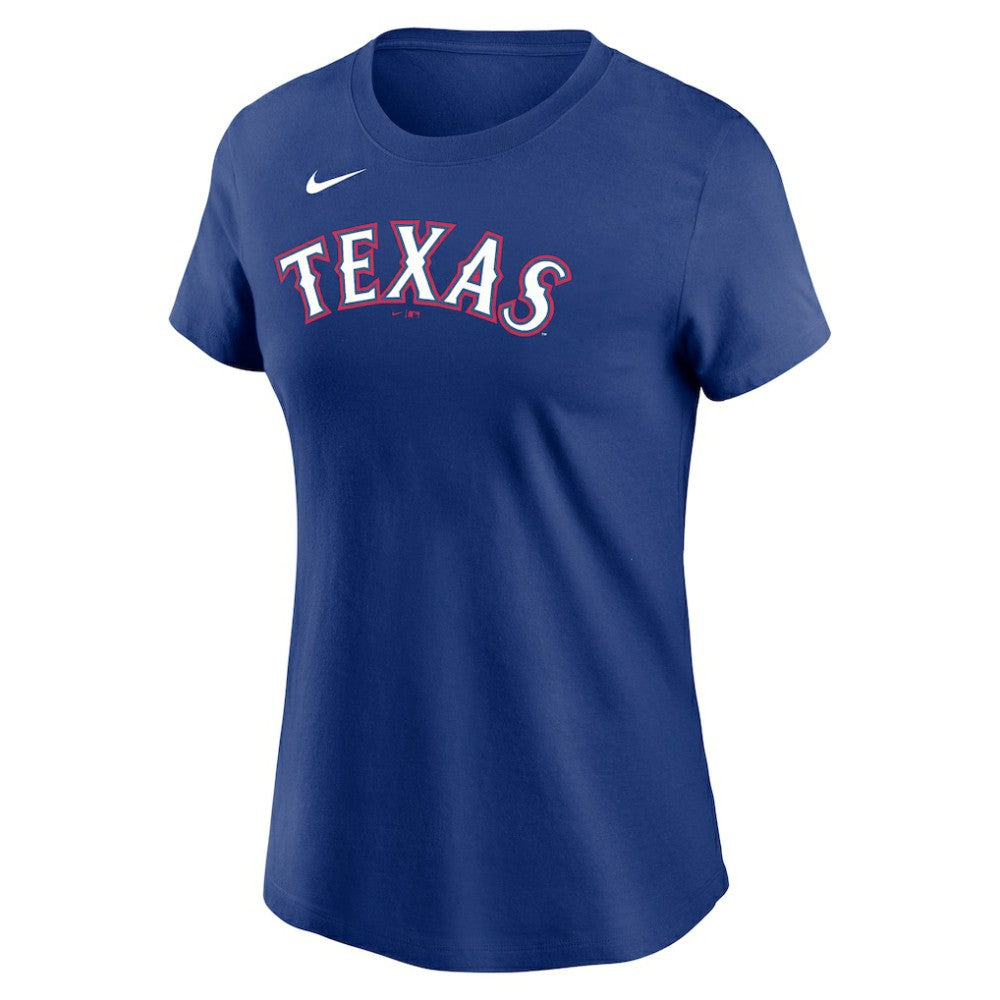 Jacob deGrom Texas Rangers Women's 2023 Name & Number T-Shirt Royal