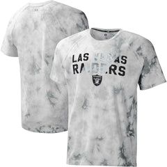Las Vegas Raiders MSX by Michael Strahan Resolution Tie-Dye Raglan T-Shirt - Gray cheap