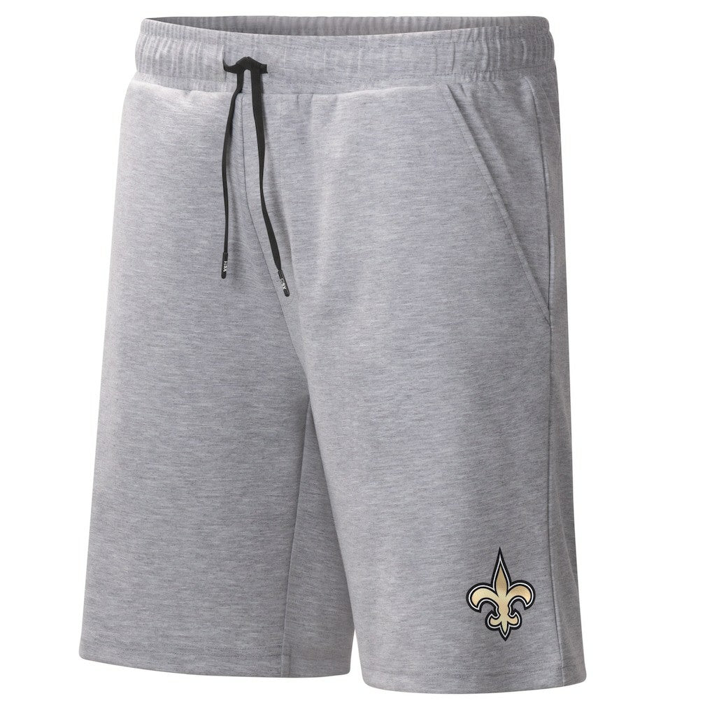 New Orleans Saints MSX by Michael Strahan Trainer Shorts - Heather Gray on sale