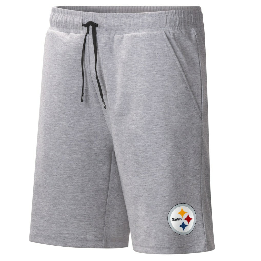 Pittsburgh Steelers MSX by Michael Strahan Trainer Shorts - Heather Gray discount