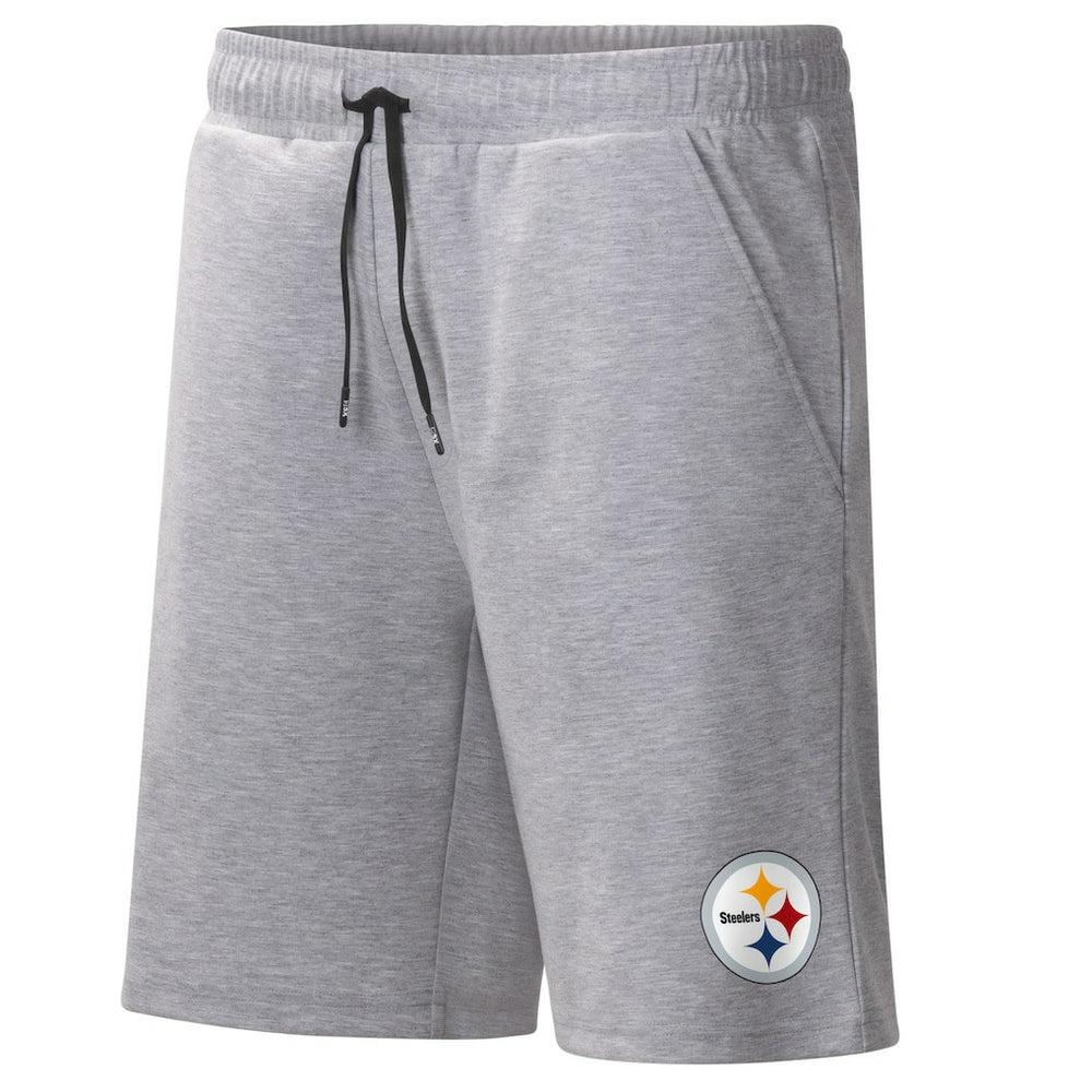 Pittsburgh Steelers MSX by Michael Strahan Trainer Shorts - Heather Gray discount