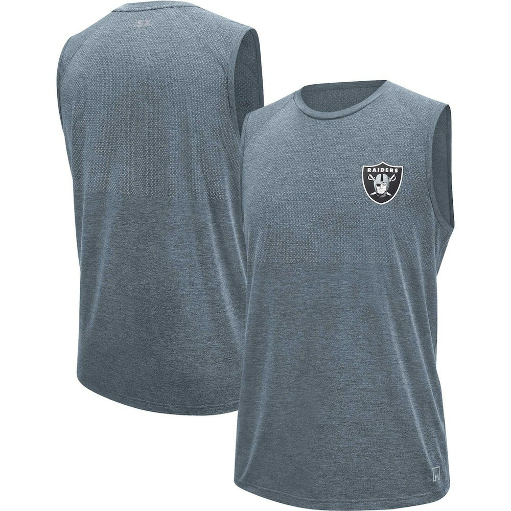 Las Vegas Raiders MSX by Michael Strahan Warm Up Sleeveless T-Shirt - Gray sale