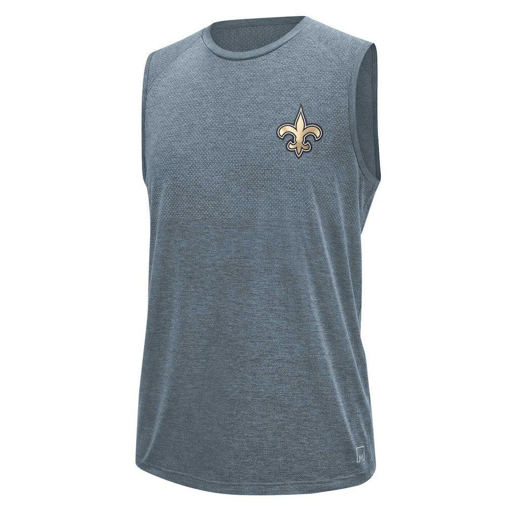 New Orleans Saints MSX by Michael Strahan Warm Up Sleeveless T-Shirt - Gray for sale