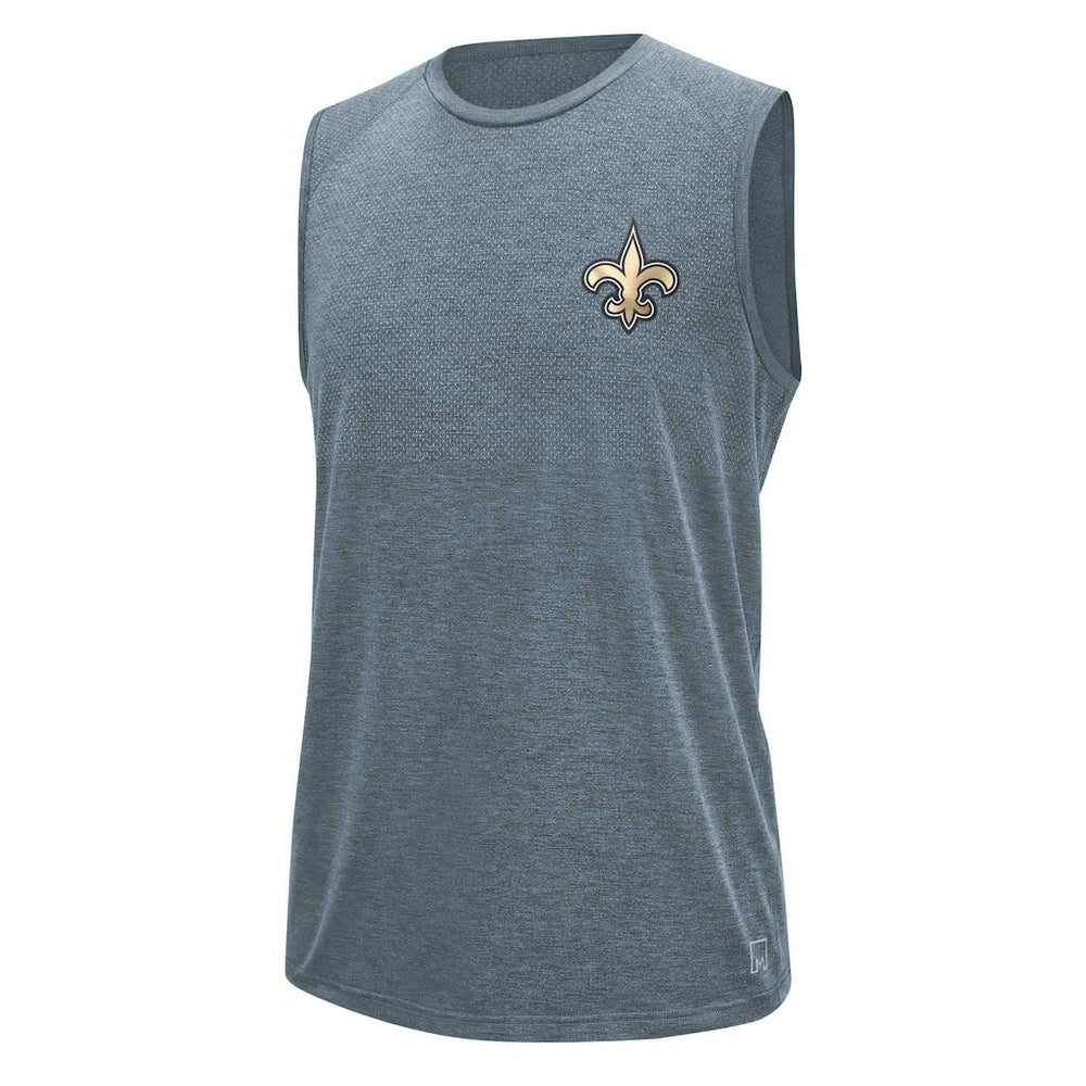 New Orleans Saints MSX by Michael Strahan Warm Up Sleeveless T-Shirt - Gray for sale