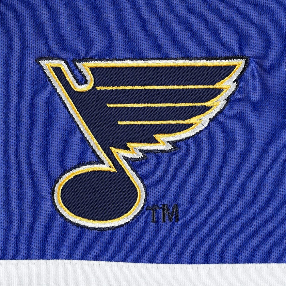 St. Louis Blues Tommy Hilfiger Walter Lace-Up Long Sleeve Top - Blue Tops