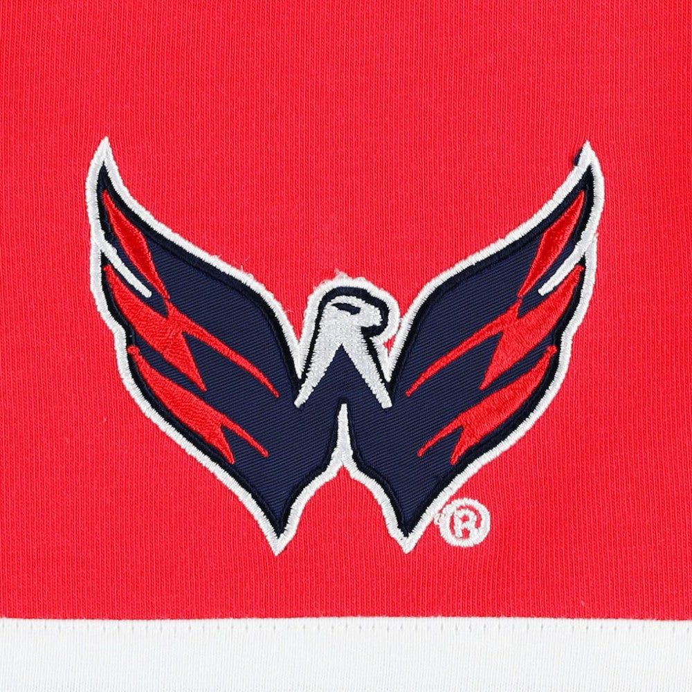 Washington Capitals Tommy Hilfiger Walter Lace-Up Long Sleeve Top - Red Tops