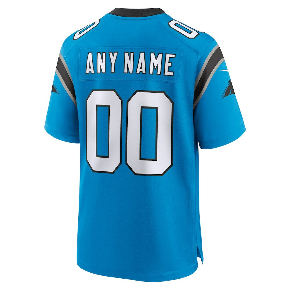 Carolina Panthers Alternate Custom Game Jersey - Blue sale