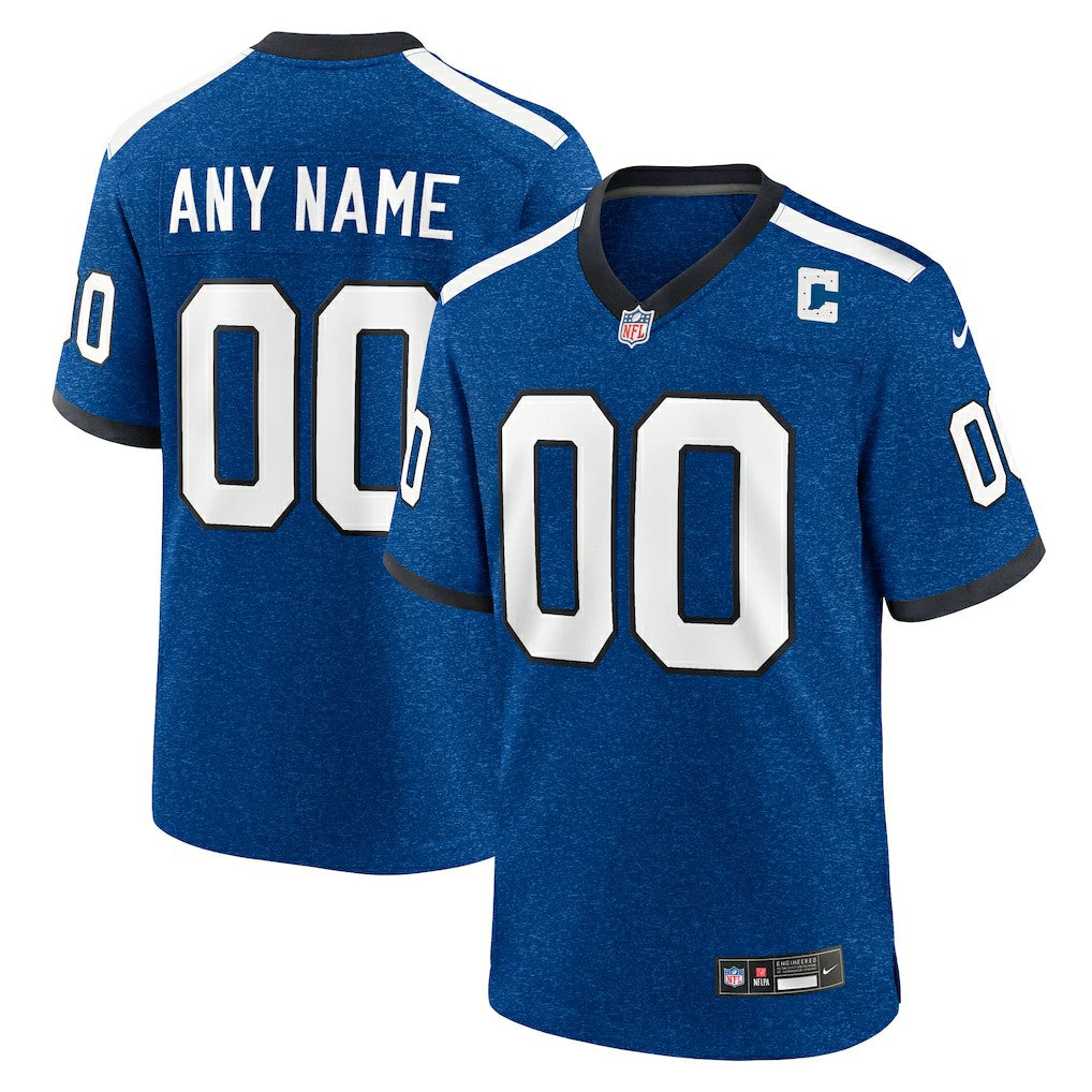 Indiana Nights Indianapolis Colts Alternate Custom Game Jersey - Blue cheap