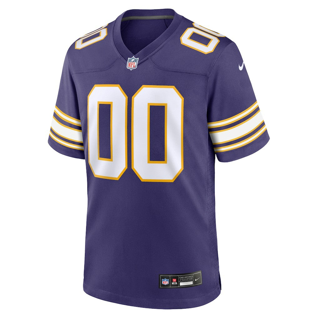 Minnesota Vikings Classic Custom Game Jersey - Purple sale