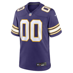 Minnesota Vikings Classic Custom Game Jersey - Purple sale