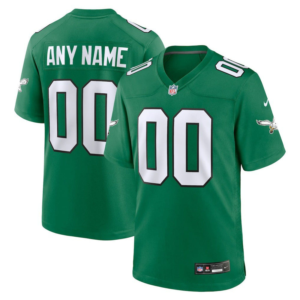 Philadelphia Eagles Alternate Custom Game Jersey - Kelly Green cheap