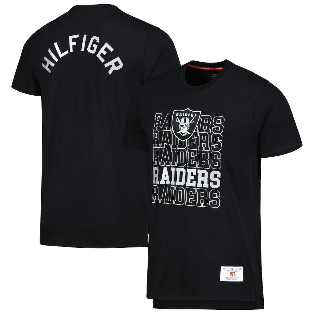 Las Vegas Raiders Tommy Hilfiger Liam T-Shirt - Black sale