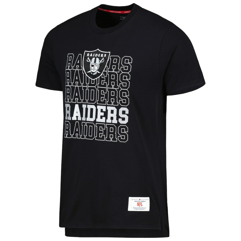 Las Vegas Raiders Tommy Hilfiger Liam T-Shirt - Black sale