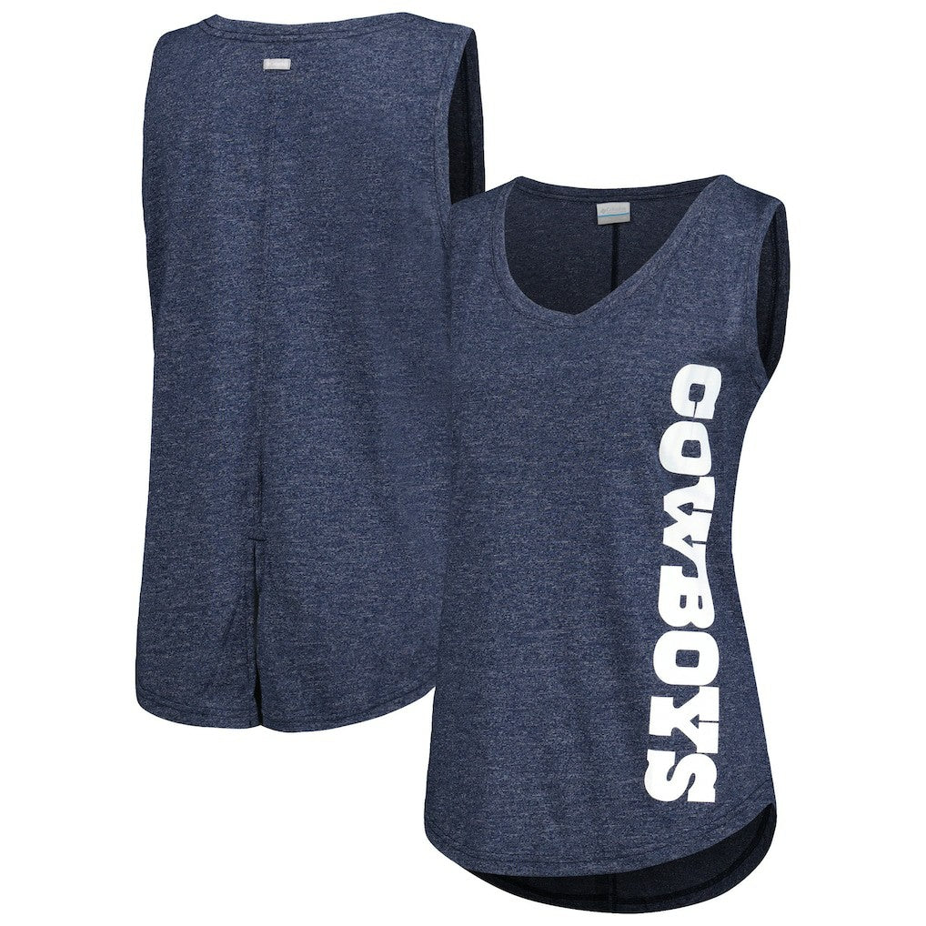 Dallas Cowboys Women's Cades Cape Omni-Wick Tri-Blend Tank Top - Navy for sale
