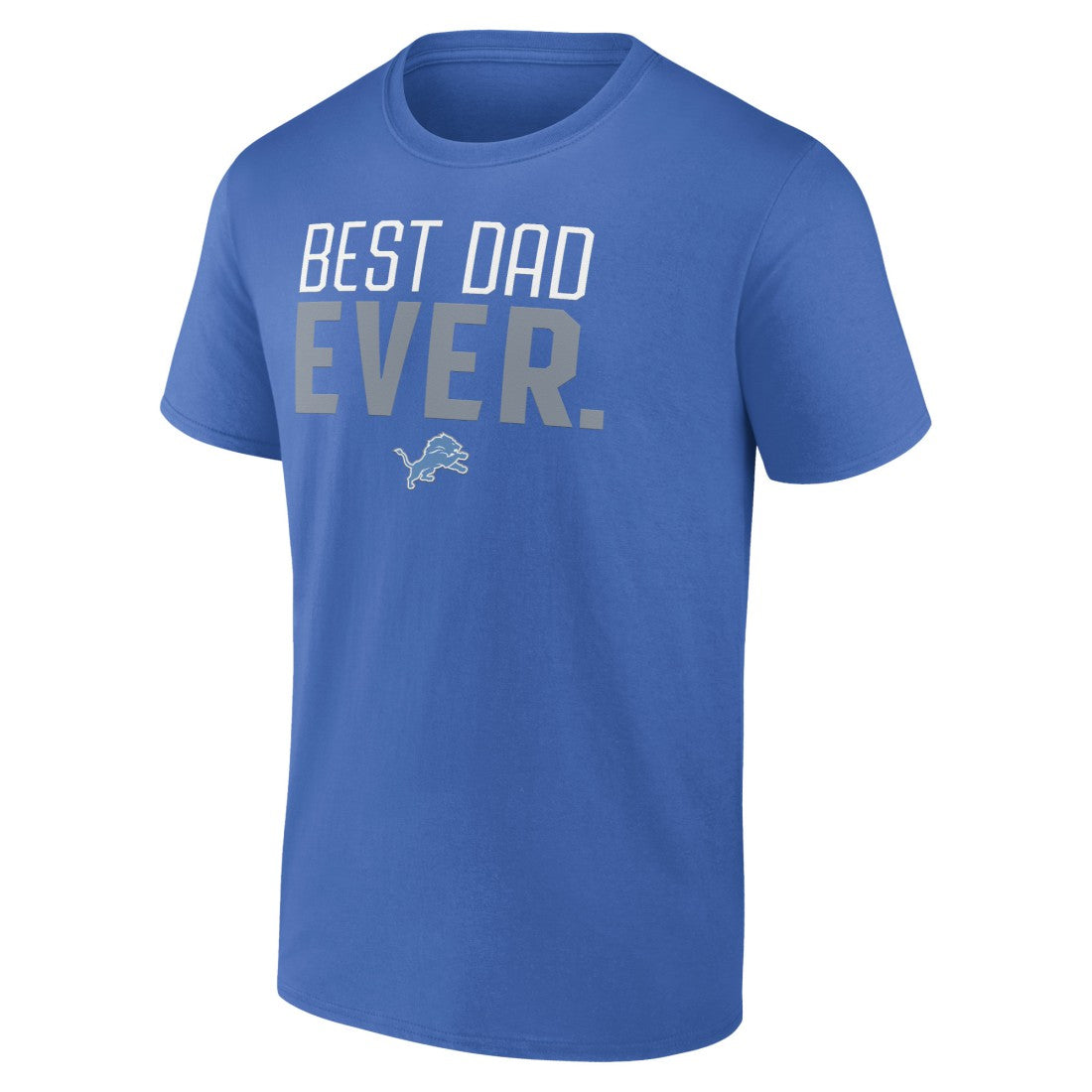 Detroit Lions Best Dad Ever Team T-Shirt - Blue on sale