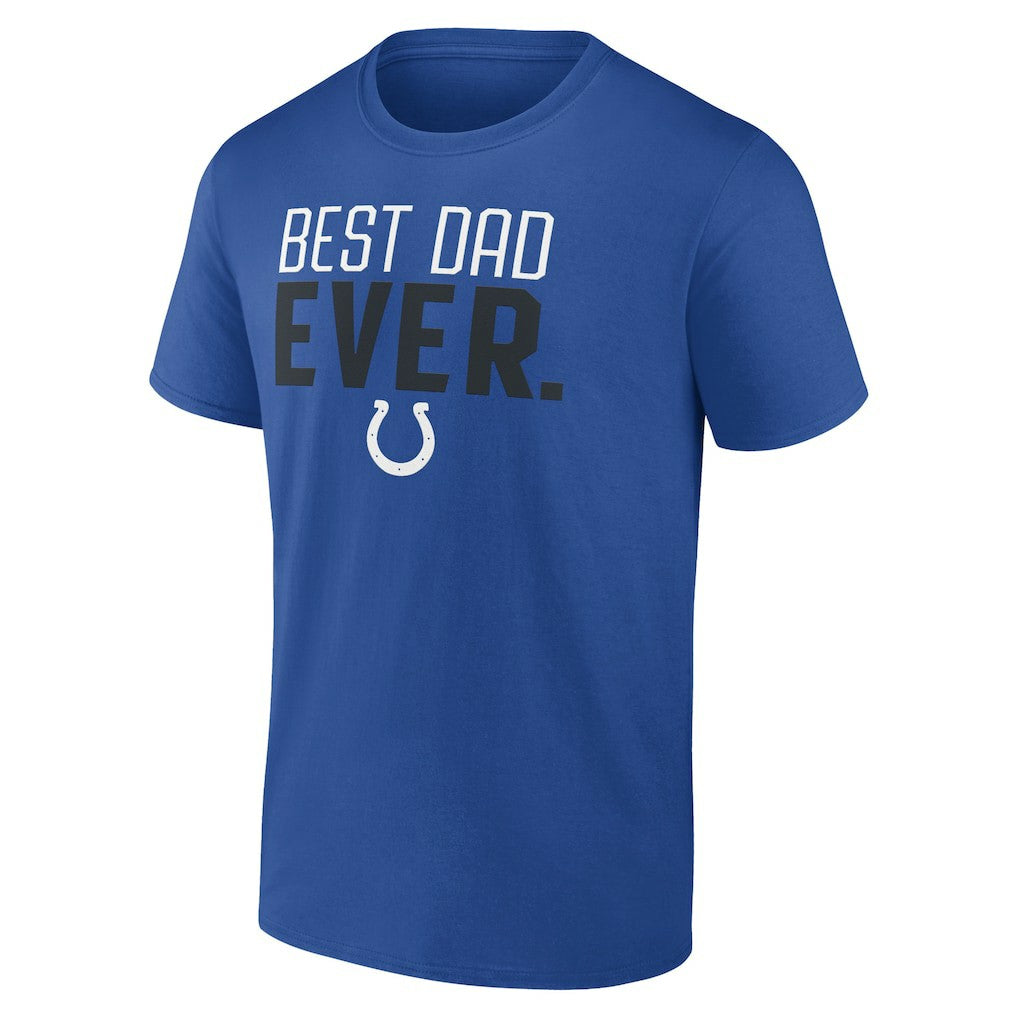 Indianapolis Colts Best Dad Ever Team T-Shirt - Royal on sale