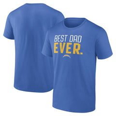 Los Angeles Chargers Best Dad Ever Team T-Shirt - Powder Blue cheap