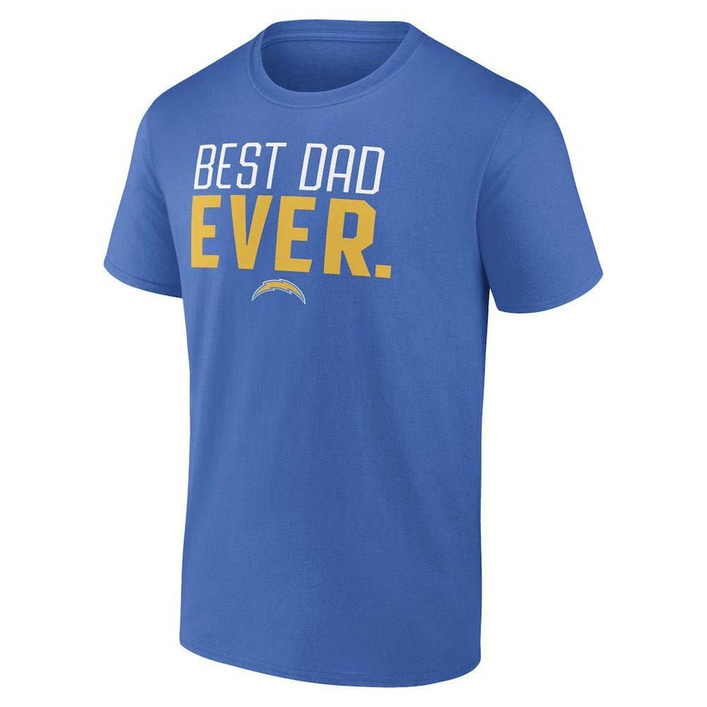 Los Angeles Chargers Best Dad Ever Team T-Shirt - Powder Blue cheap