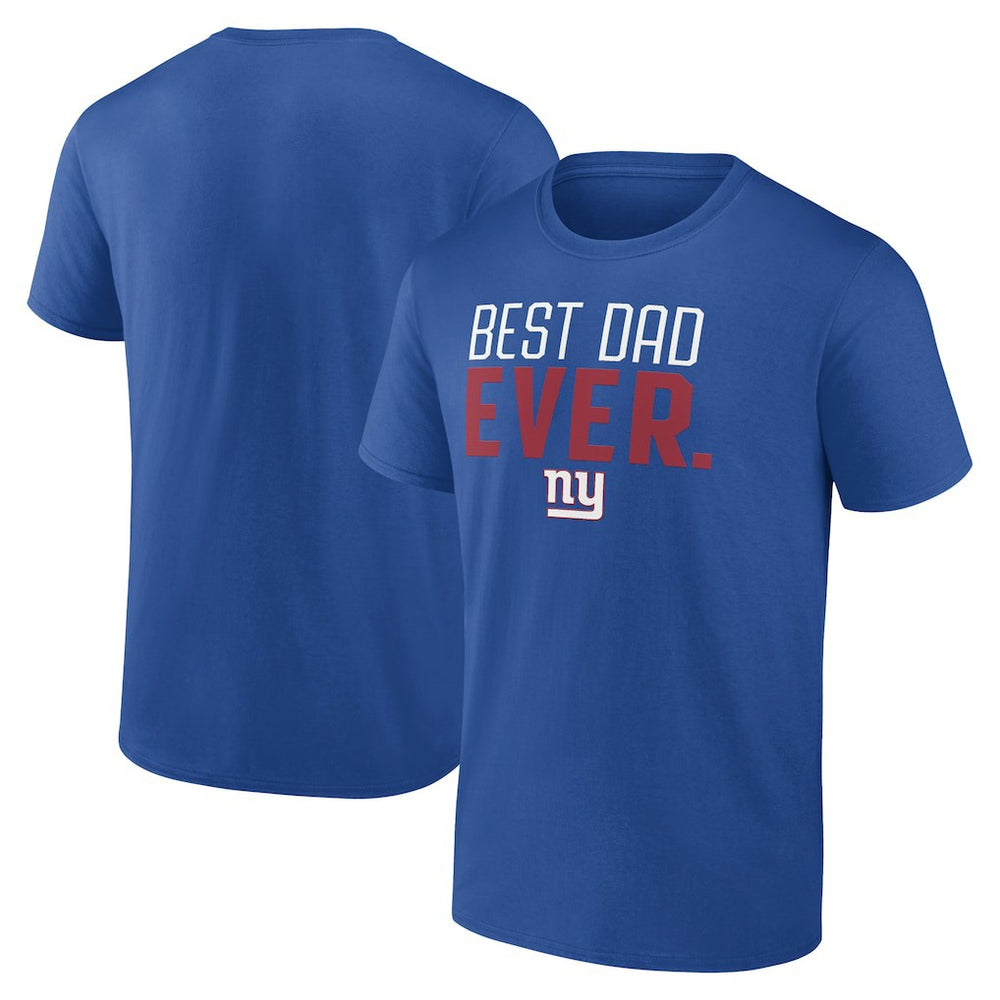 New York Giants Best Dad Ever Team T-Shirt - Royal outlet