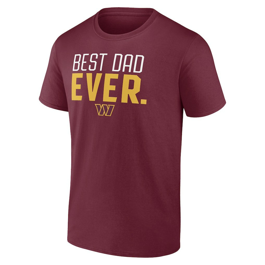Washington Commanders Best Dad Ever Team T-Shirt - Burgundy online
