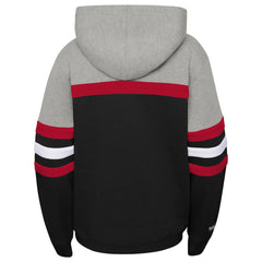 Chicago Bulls Youth Hardwood Classics Head Coach Pullover Hoodie - Black/Heather Gray sale