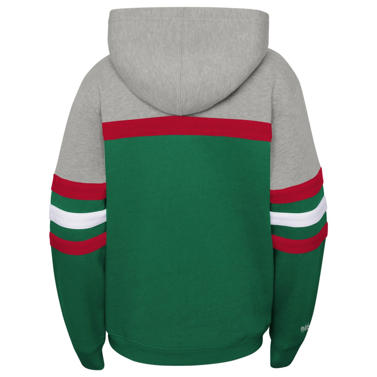 Milwaukee Bucks Youth Hardwood Classics Head Coach Pullover Hoodie - Green/Heather Gray sale
