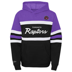 Toronto Raptors Youth Hardwood Classics Head Coach Pullover Hoodie - Purple/Heather Gray on sale
