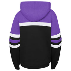 Toronto Raptors Youth Hardwood Classics Head Coach Pullover Hoodie - Purple/Heather Gray on sale