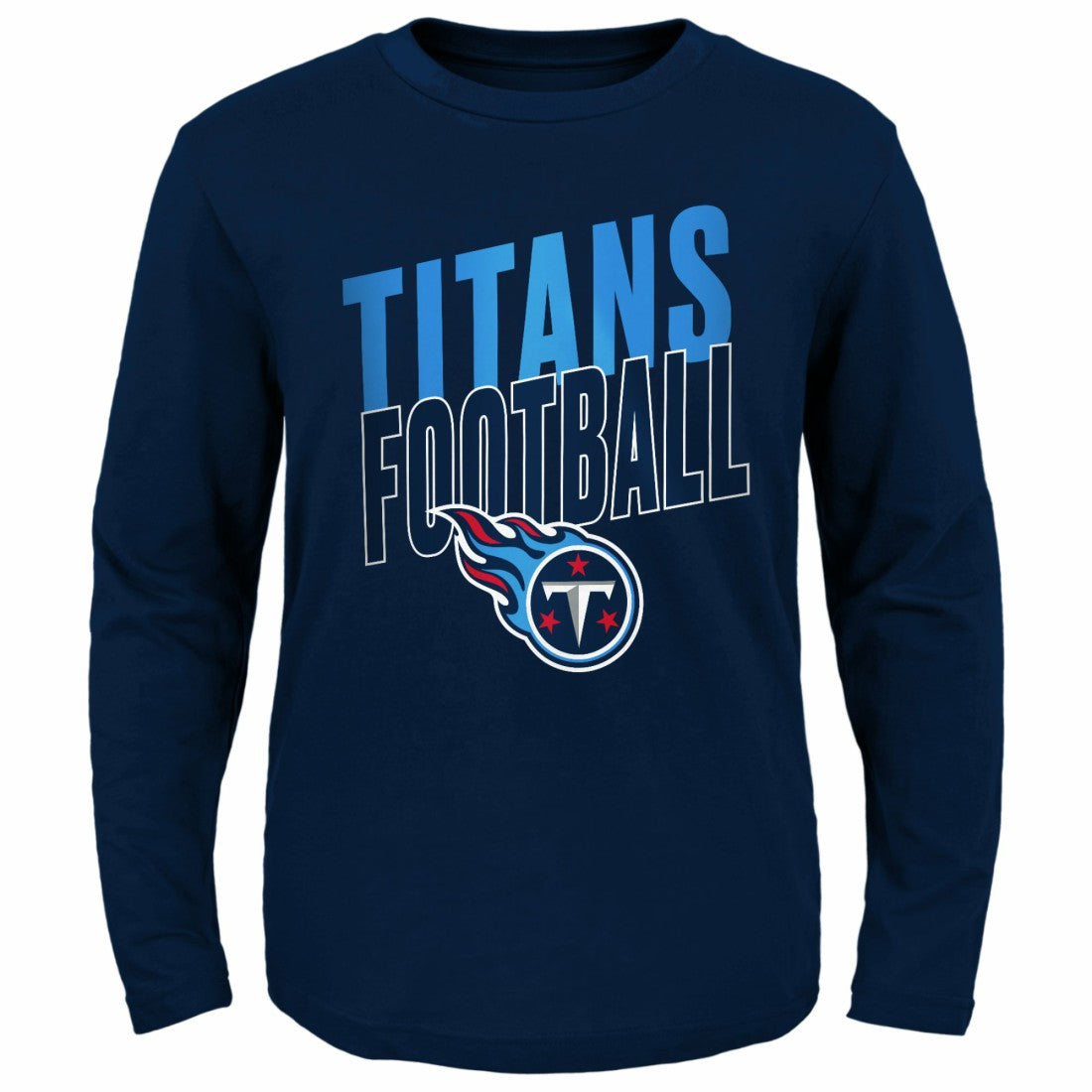 Tennessee Titans Youth Showtime Long Sleeve T-Shirt - Navy for sale