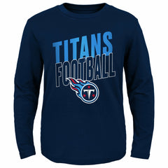 Tennessee Titans Youth Showtime Long Sleeve T-Shirt - Navy for sale