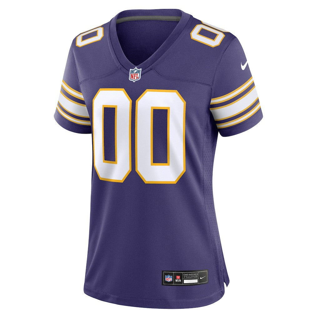 Minnesota Vikings Women's Classic Custom Game Jersey - Purple on sale