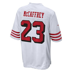 Christian McCaffrey San Francisco 49ers Game Jersey - White on sale