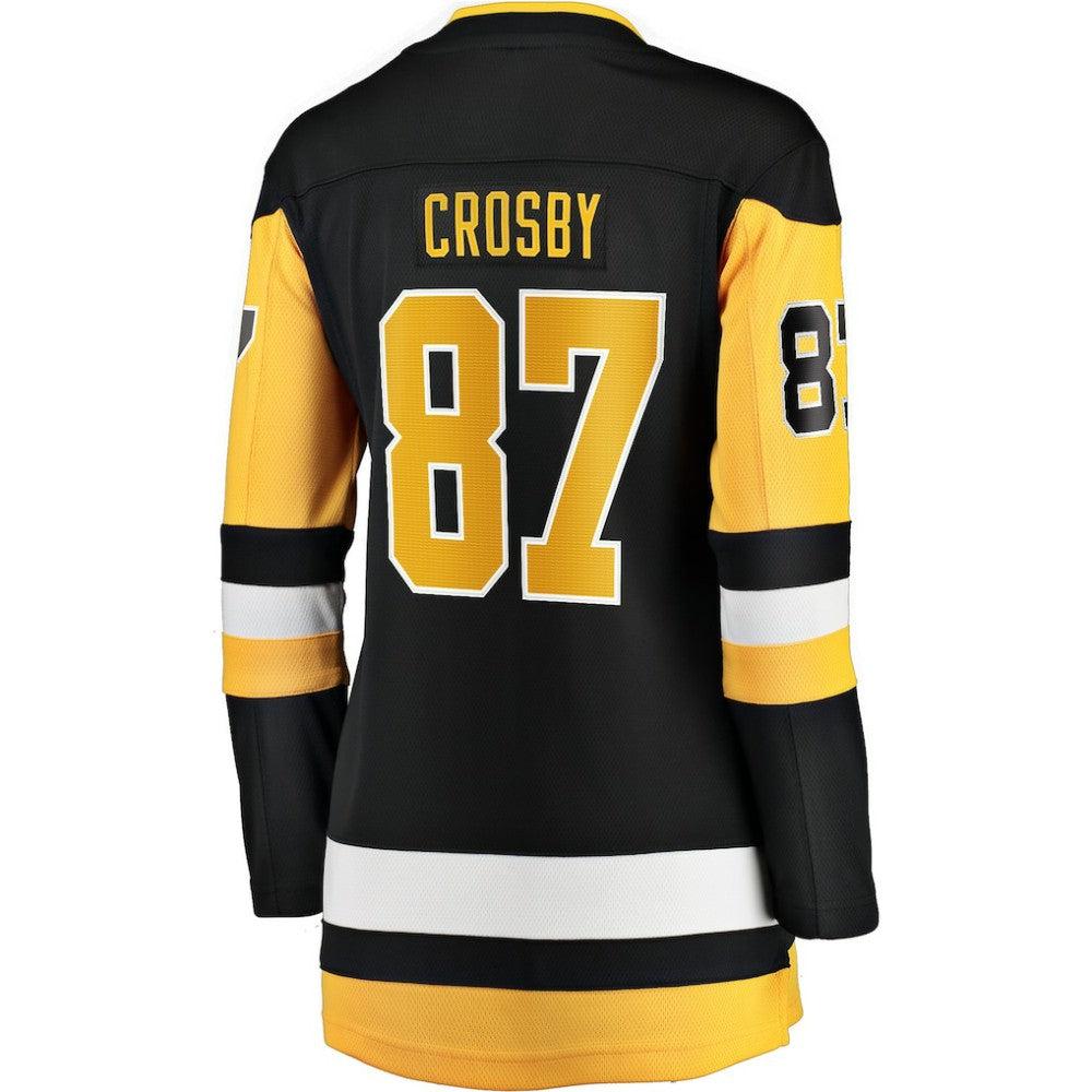 Sidney Crosby Pittsburgh Penguins Fanatics Women's Captain Patch Home Breakaway Jersey - Black Jerseys