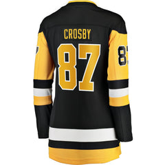 Sidney Crosby Pittsburgh Penguins Fanatics Women's Captain Patch Home Breakaway Jersey - Black Jerseys